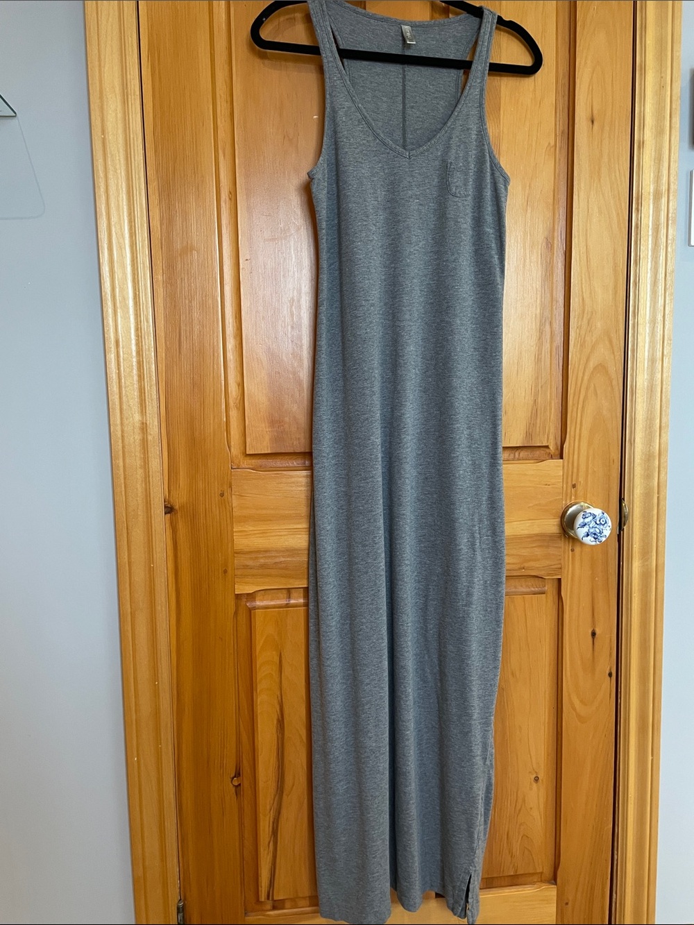 M. MIIYU Sleeveless Grey Maxi Tank Dress - Everyday Slip-On Style